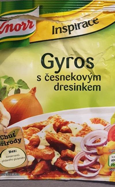 Fotografie - Knorr Inspirace Gyros s česnekovým dresinkem