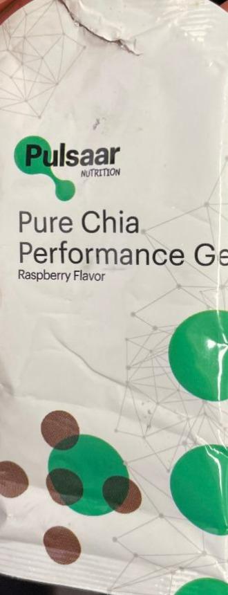 Fotografie - Pure Chia Performance Gel Raspberry Flavor Pulsaar Nutrition