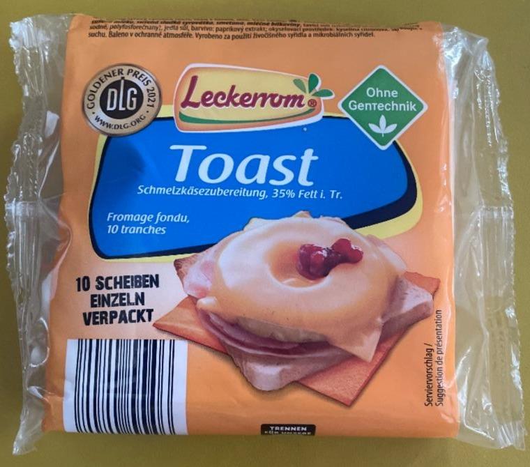 Fotografie - Toast Schmelzkäsezubereitung 35% Leckerrom