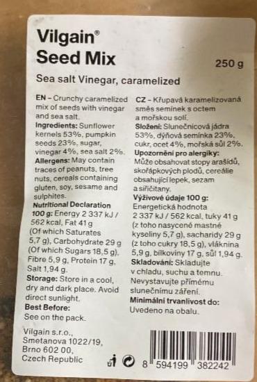 Fotografie - Seed mix Sea salt Vinegar, caramelized Vilgain