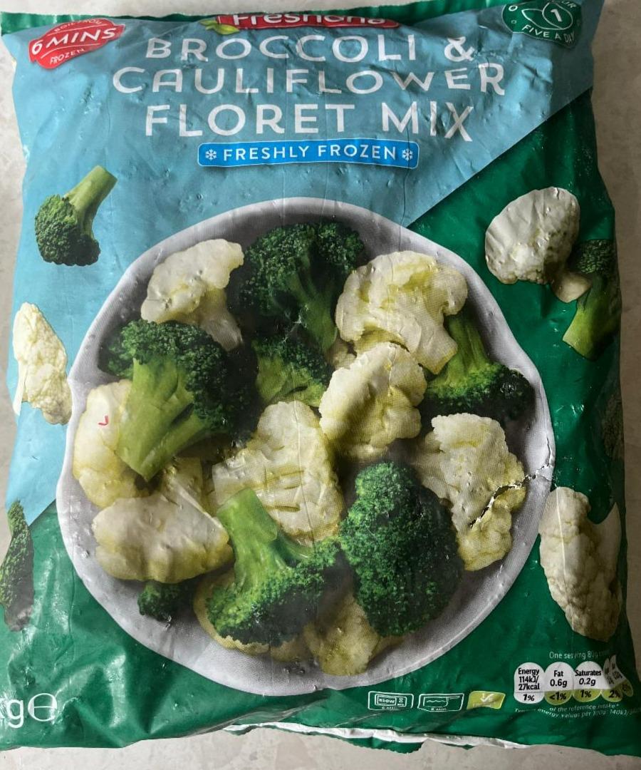 Fotografie - Broccoli & cauliflower floret mix Freshona
