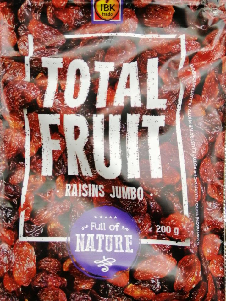 Fotografie - Total Fruit Raisins Jumbo IBK trade