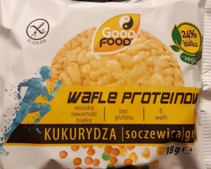 Fotografie - wafle proteinowe good food kukurydza