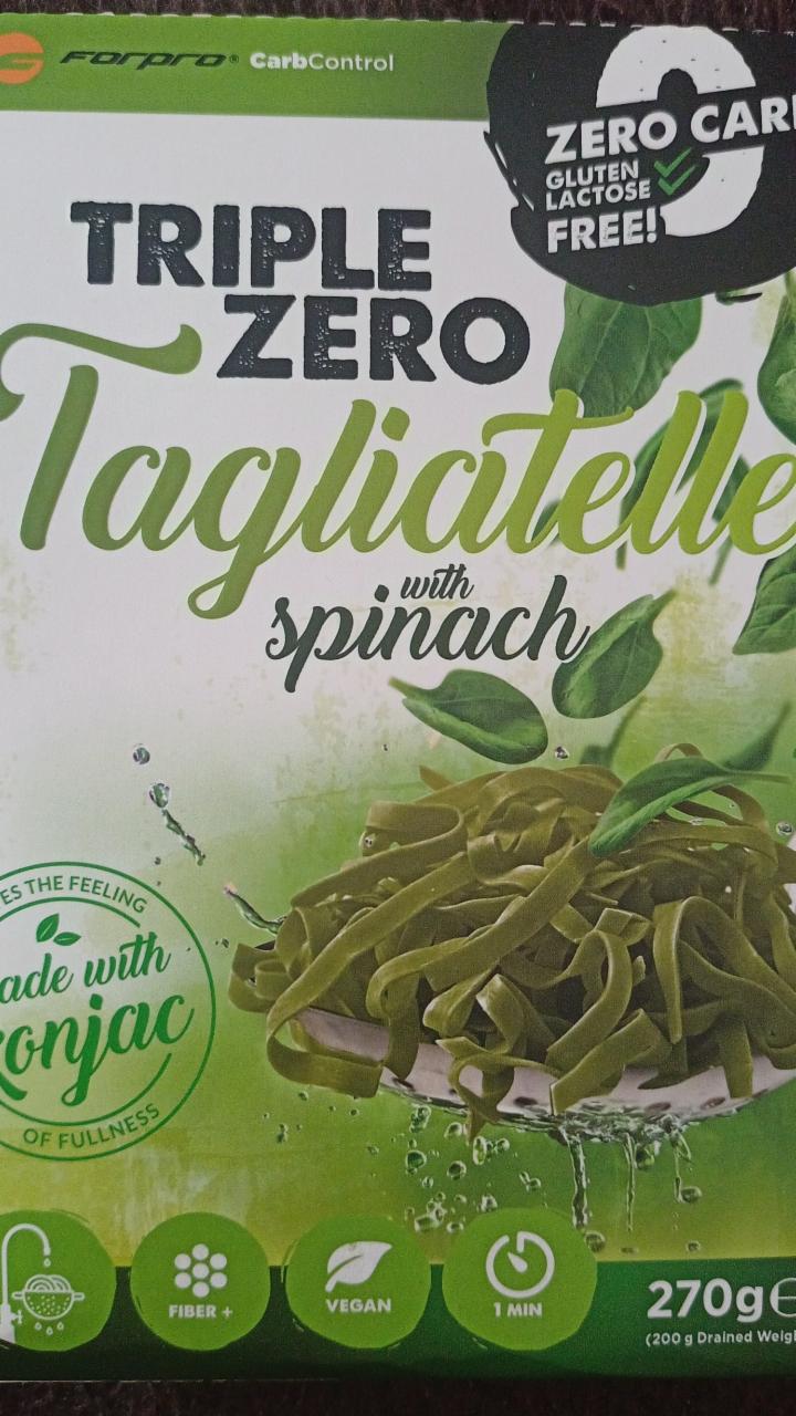 Fotografie - Tagliatelle with spinach Triple Zero Forpro