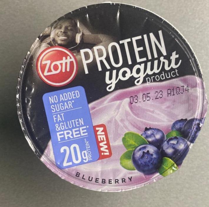Fotografie - Protein yogurt product Blueberry Zott