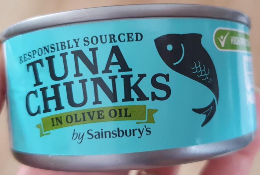 Fotografie - Tuna Chunks In Olive Oil by Sainsbury's
