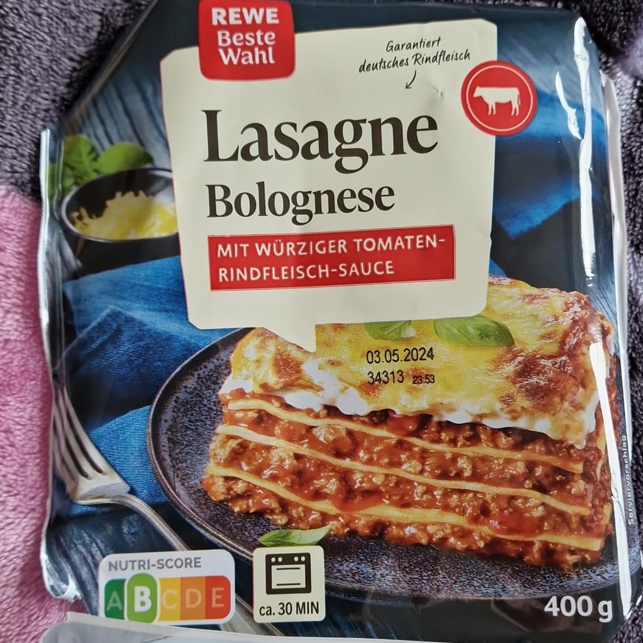 Fotografie - Lasagne Bolognese Rewe beste wahl