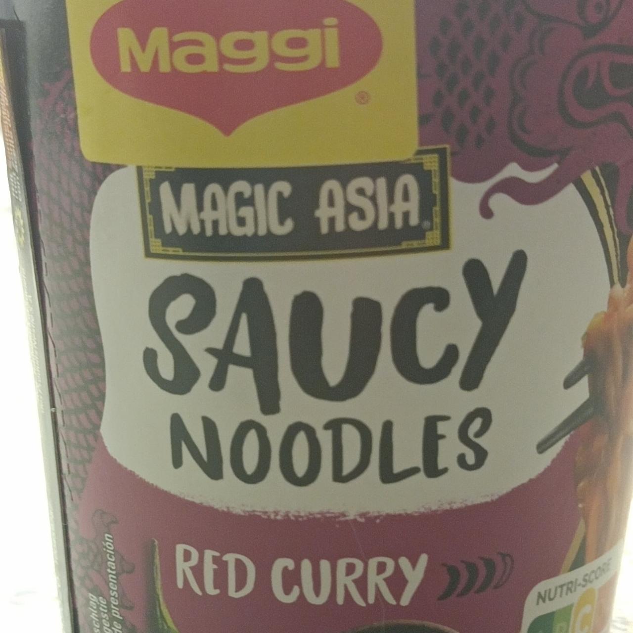 Fotografie - Magic Asia Saucy Noodles Red Curry Maggi