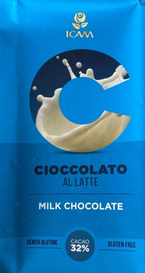Fotografie - Cioccolato Al Latte Milk Chocolate Cacao 32% Icam