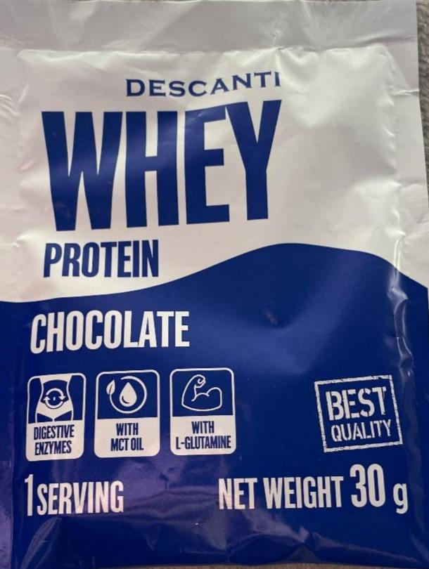 Fotografie - Whey protein chocolate Descanti