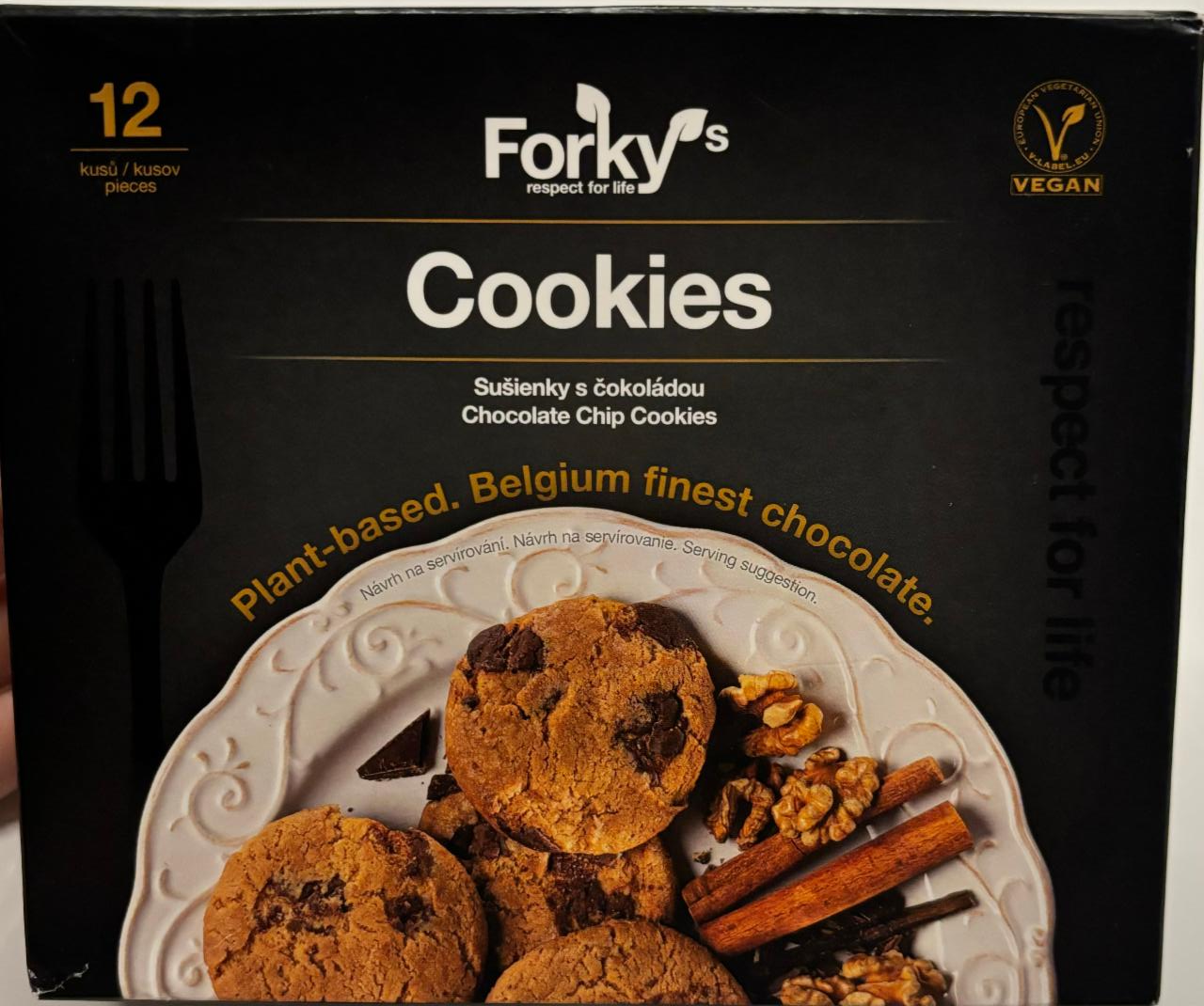 Fotografie - Plant-based Cookies Sušenky s čokoládou Forky’s