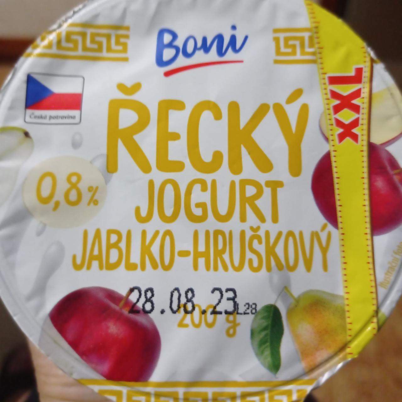 Fotografie - Řecký jogurt, jablko-hruška Boni