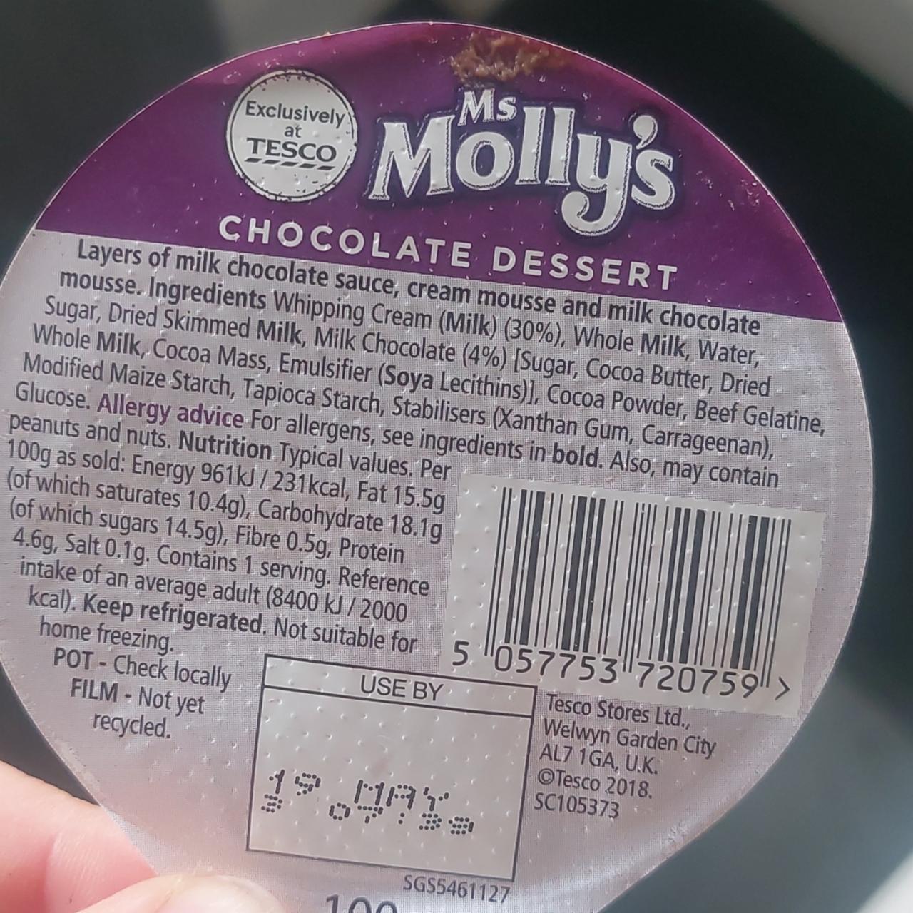 Fotografie - Chocolate dessert Ms Molly's
