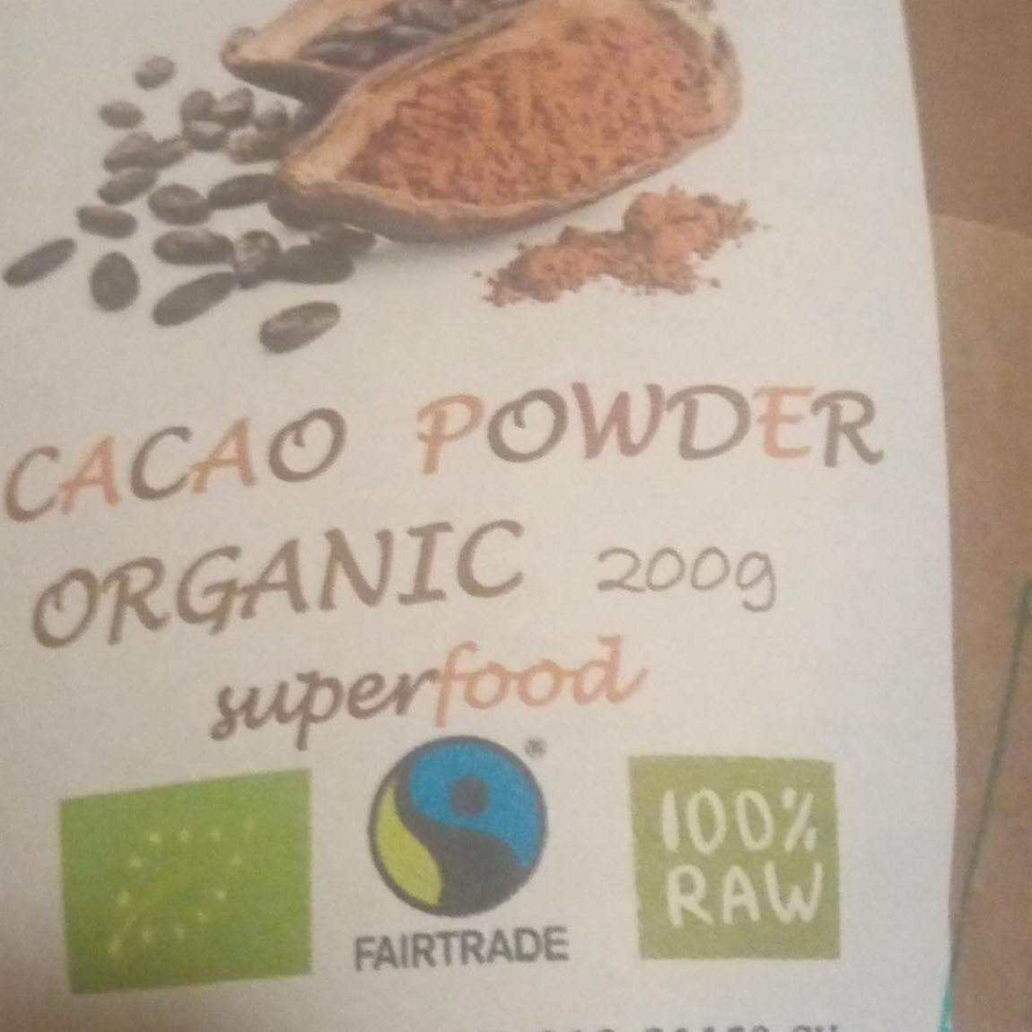 Fotografie - Cacao powder organic superfood 100% Raw