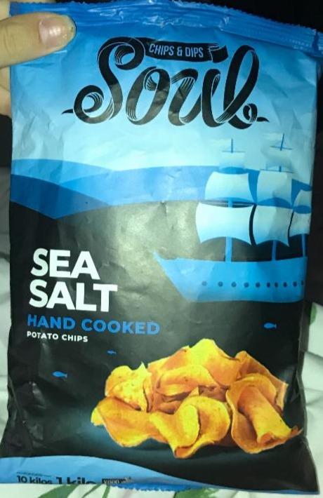 Fotografie - Sea Salt Hand cooked potato chips Soul - Chips & Dips