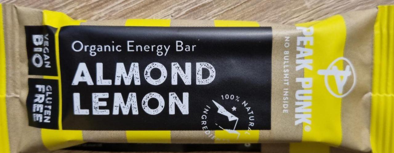 Fotografie - Organic Energy Bar Almond Lemon Peak Punk