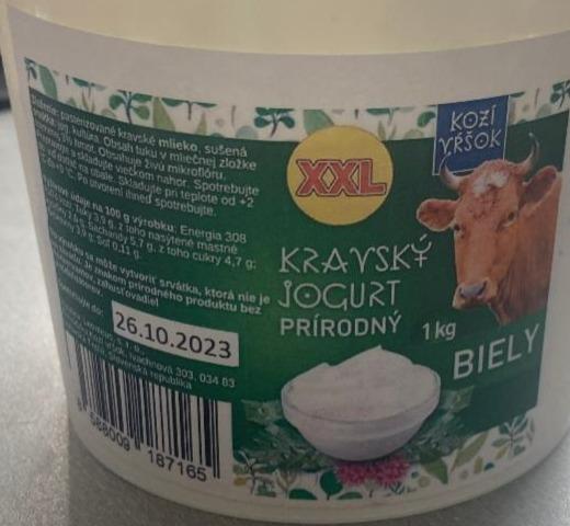 Fotografie - Kravský jogurt prírodný biely Kozí Vŕšok