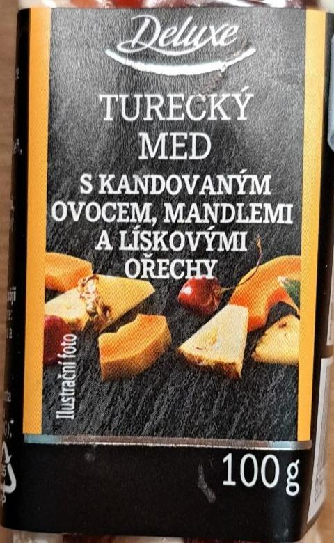 Fotografie - Turecký med s kandovaným ovocem, mandlemi a lískovými ořechy Deluxe