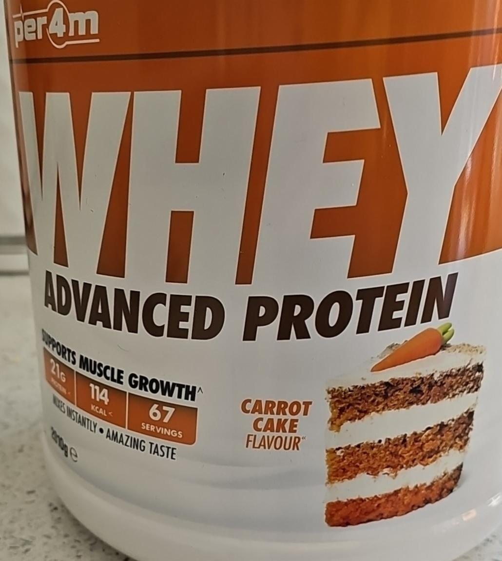 Fotografie - Whey advanced protein Carrot cake Per4m
