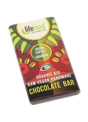 Fotografie - raw mini čokoládka se zelenou kávou a guaranou BIO Lifefood