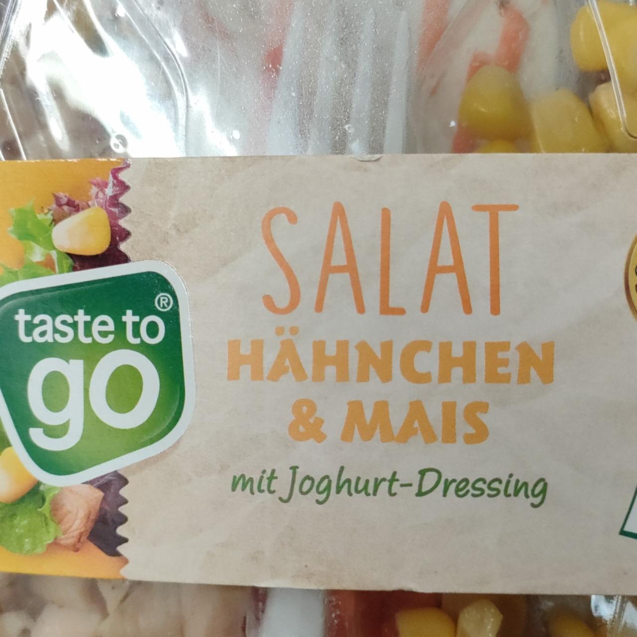 Fotografie - Salat Hähnchen & Mais mit Joghurt-Dressing Taste to go