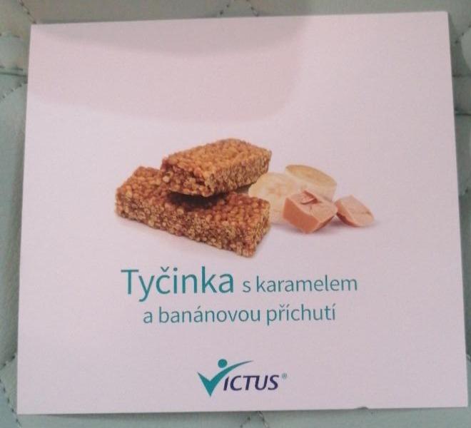 Fotografie - Tyčinka s karamelem a banánovou příchutí Victus
