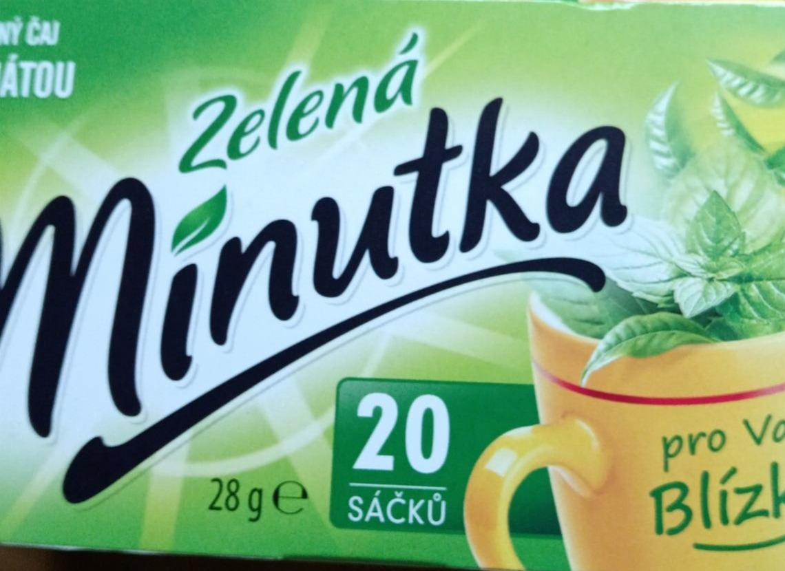 Fotografie - čaj zelený s mátou Minutka Mokate