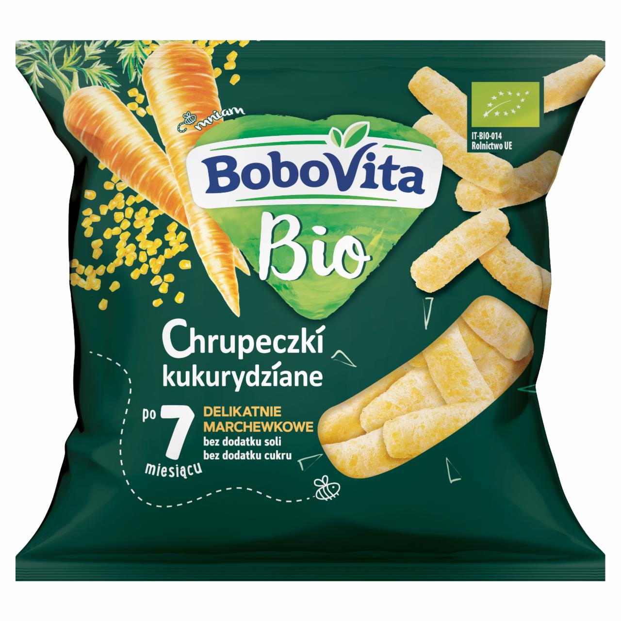 Fotografie - Bio Chrupeczki kukurydziane marchewkowe BoboVita
