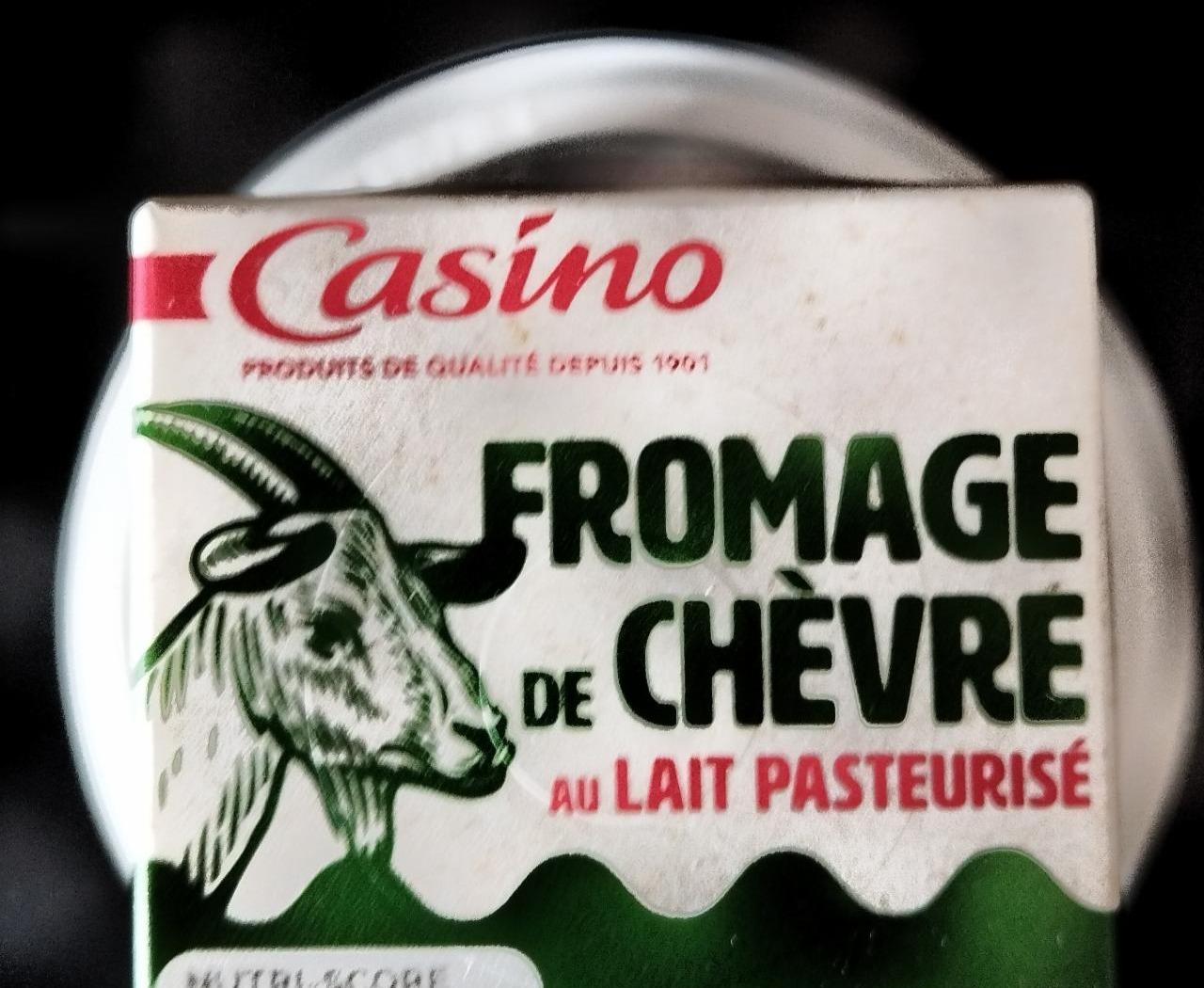 Fotografie - Fromage de Chèvre au lait pasteurisé Casino