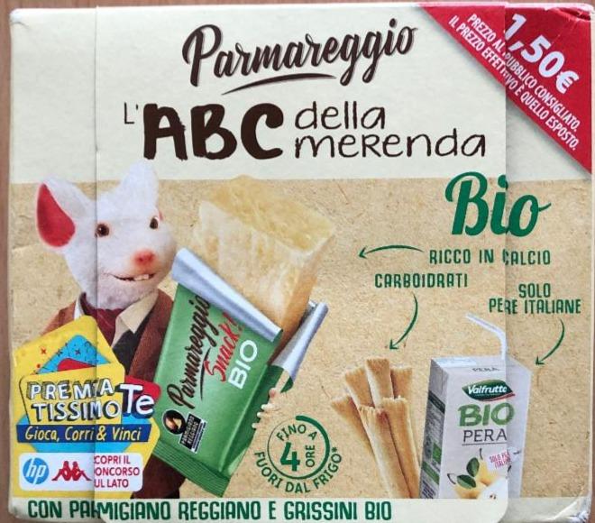 Fotografie - l'ABC della merenda Bio con Parmigiano Reggiano e Grissini Bio Parmareggio