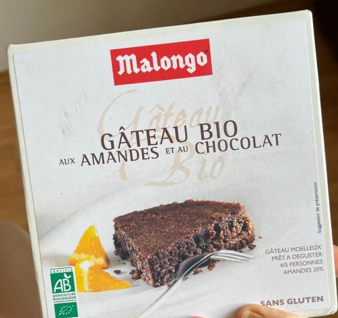 Fotografie - Gâteau Bio aux Amandes et au Chocolat sans gluten Malongo