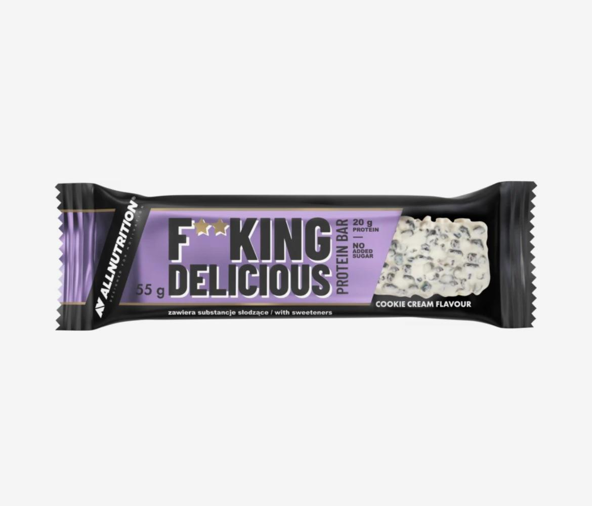 Fotografie - F**king delicious Protein Bar Cookie Cream Flavour Allnutrition