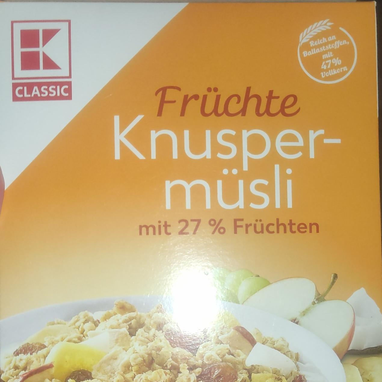 Fotografie - Früchte Knuspermüsli K-Classic