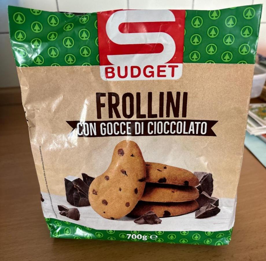 Fotografie - Frollini con gocce di cioccolato fondente S Budget