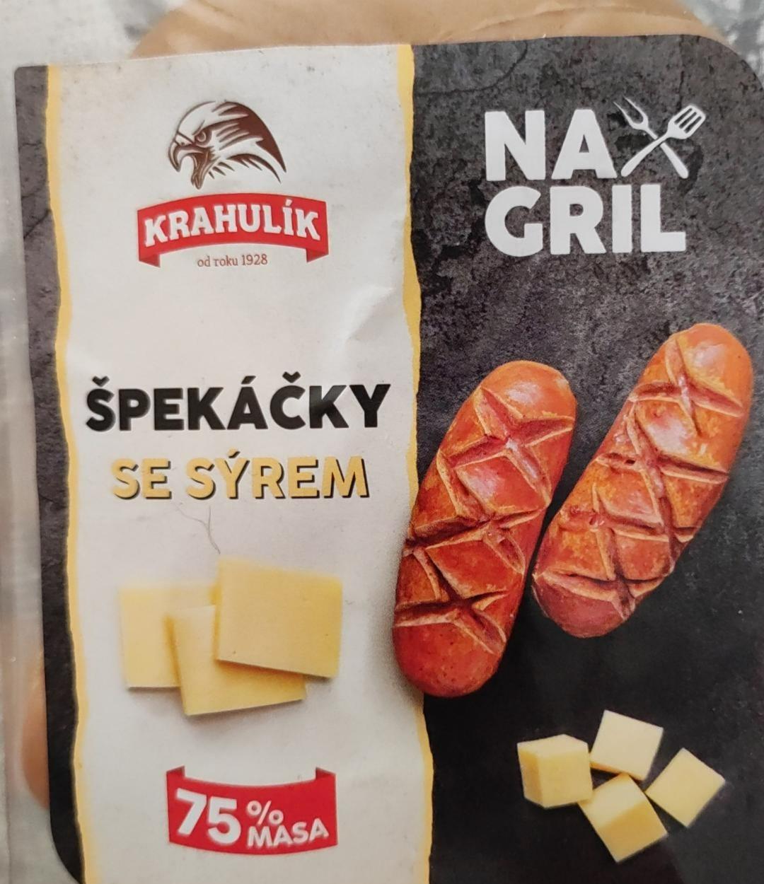 Fotografie - špekáčky se sýrem 75% masa Na Gril Krahulík