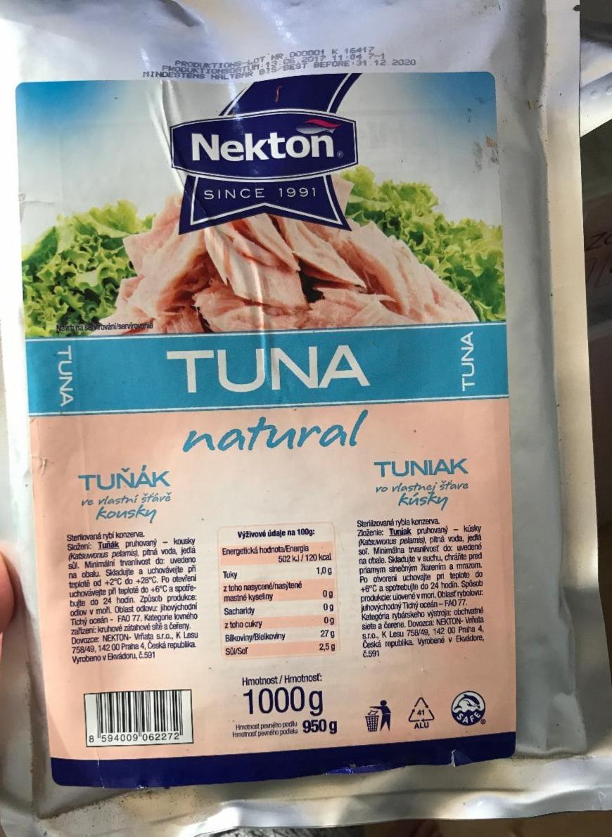 Fotografie - Tuna natural (tuňák ve vlastní šťávě kousky) Nekton