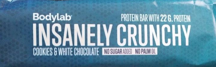 Fotografie - Insanely crunchy cookies & white chocolate protein bar Bodylab