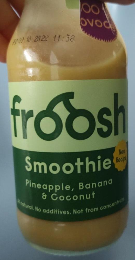 Fotografie - Smoothie Pineapple, Banana & Coconut Froosh fruit: bottle
