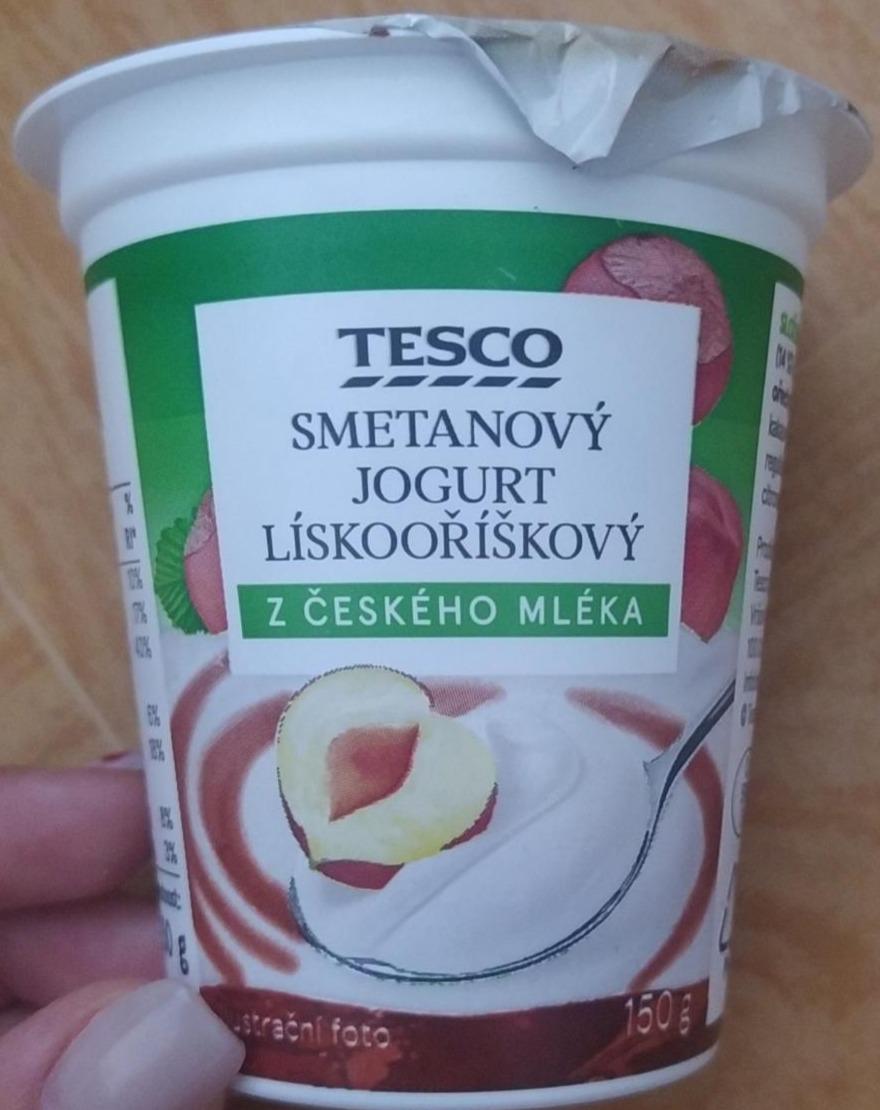 Fotografie - Tesco Smetanový jogurt lískooříškový