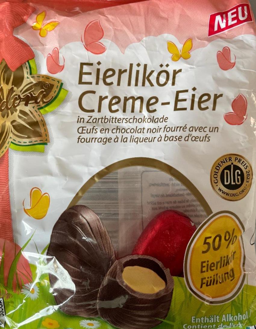 Fotografie - eierlikör creme eier zartbitter schokolade