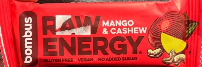 Fotografie - raw energy mango cashew Bombus