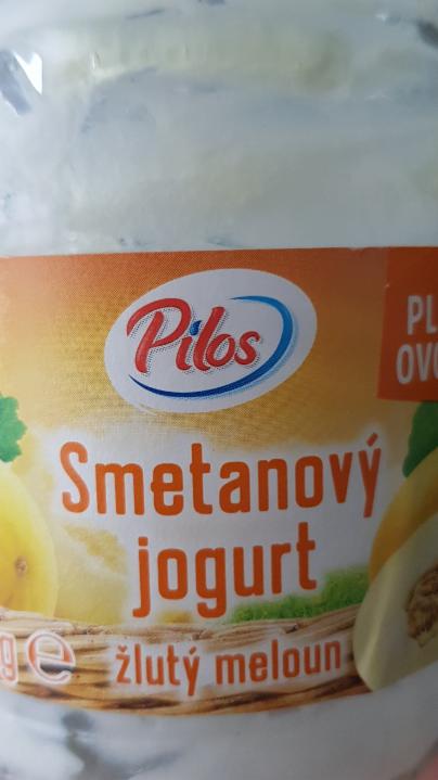 Fotografie - Smetanový jogurt žlutý meloun Pilos