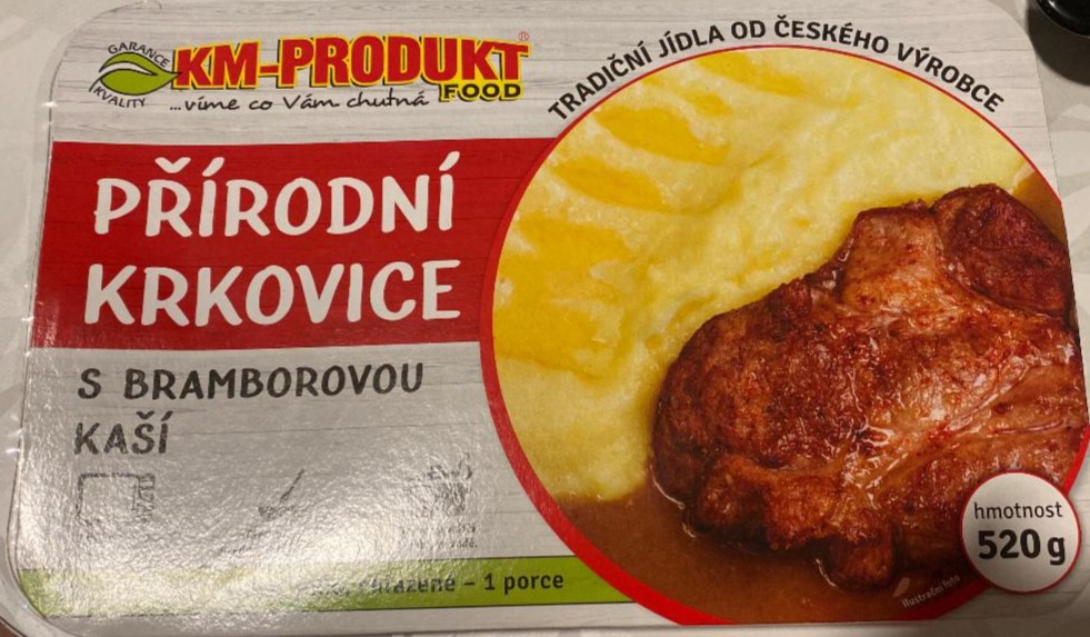 Fotografie - Přírodní krkovice s bramborovou kaší KM-produkt