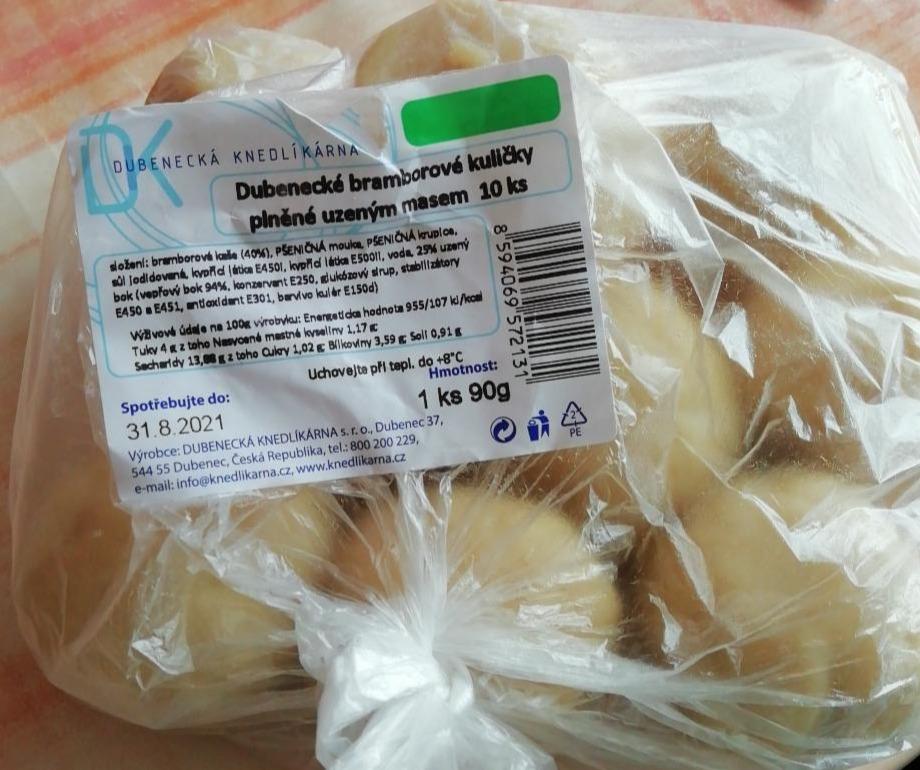Fotografie - Dubenecké bramborové kuličky plněné uzeným masem