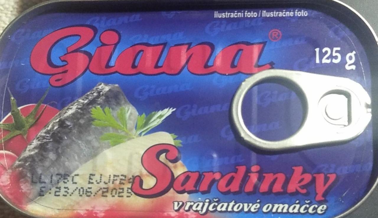 Fotografie - Sardinky v rajčatové omáčce Giana