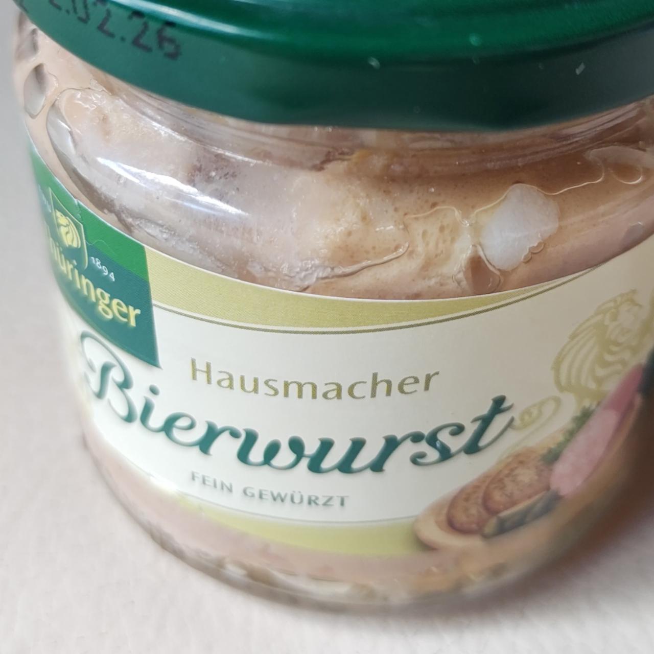Fotografie - hausmacher bierwurst Thüringer