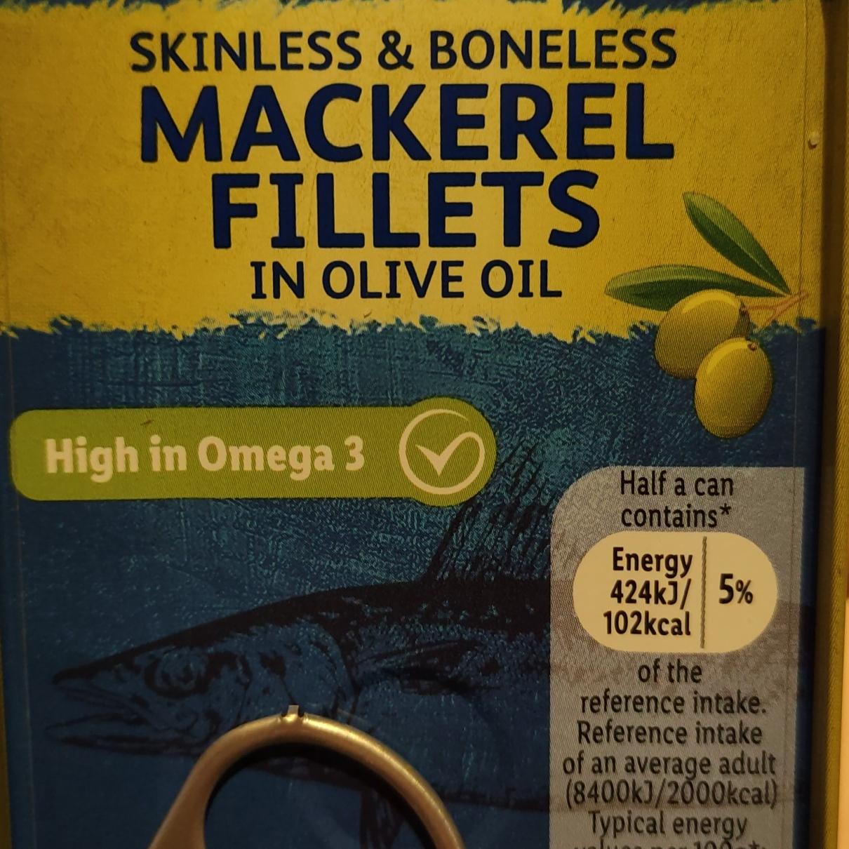Fotografie - Skinless&Boneless Mackerel Fillets in olive oil Nixe