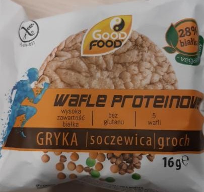 Fotografie - Wafle proteinowe Gryka soczewica groch Good Food