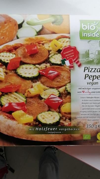 Fotografie - Pizza pepe vegan bio inside