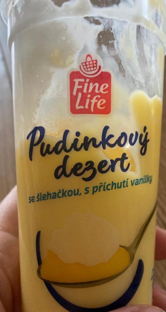 Fotografie - Pudinkový dezert se šlehačkou, s příchutí vanilky Fine Life